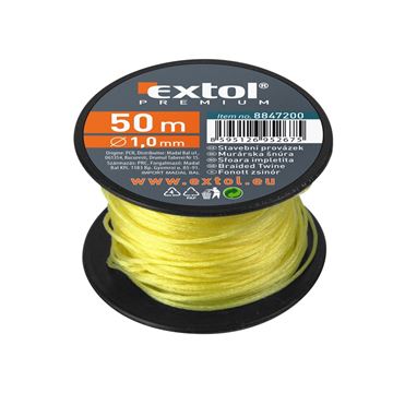 Provázek stavební, 1,7mm, 50m, žlutý (8847212) EXTOL PREMIUM