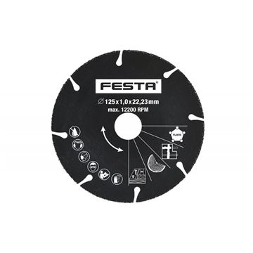 Kotouč řezný FESTA univerzální karbidový 125x1x22. 2mm Festa 21192