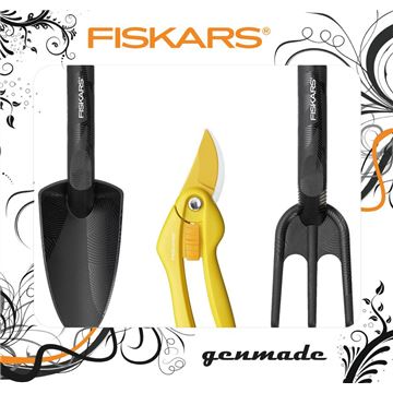 Zahradní sada Šafrán, černá Fiskars 8001004