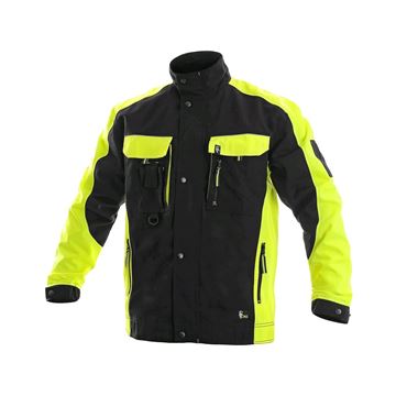 Blůza CXS SIRIUS BRIGHTON, zimní, pánská, černo-žlutá (1010-014-802-00) CXS