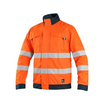 Blůza CXS HALIFAX, výstražná se síťovinou, pánská, oranžovo-modrá (1112-008-205-00) CXS