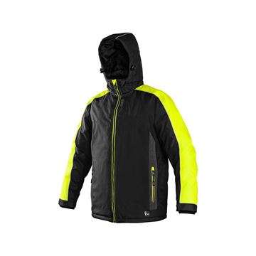 Bunda CXS BRIGHTON, zimní, černo-žlutá (1210-078-802-00) CXS