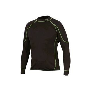 Dětské funkční tričko REWARD, dl. rukáv, černo-zelené (1720-004-808-00) Canis Safety
