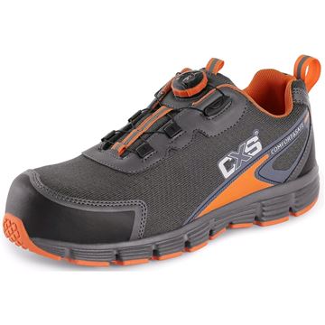 Obuv polobotka CXS ISLAND NAVASSA S1P, šedo - oranžová (2126-055-703-00) CXS