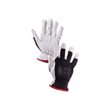 Kombinované rukavice TECHNIK PLUS, černo-bílé (3210-009-801-00) Canis Safety