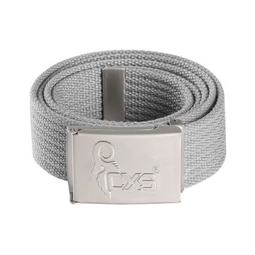 Opasek CXS KARUK, šedý, 3,5 cm, textilní, spona s logem CXS (6110-092-700-00) Canis Safety