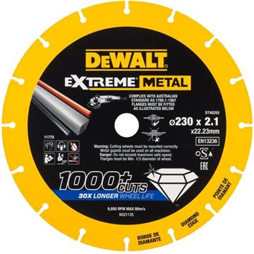 Diamtový kotouč EXTREME METAL 230 x 2,1 mm DeWalt DT40255-QZ