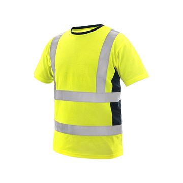 Tričko EXETER, výstražné, pánské, žluté, vel. 2XL (1113-020-155-96) Canis Safety