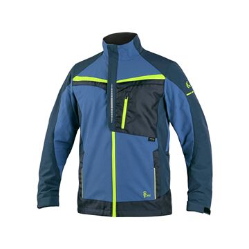 Blůza CXS NAOS, pánská, modro-modrá, HV žluté doplňky (1010-100-406-00) CXS