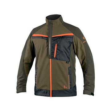 Blůza CXS NAOS, pánská, zeleno-zelená, HV oranžové doplňky (1010-100-530-00) CXS