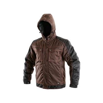 Bunda CXS IRVINE, zimní, pánská, hnědo-černá, vel. XL (1210-001-610-95) CXS