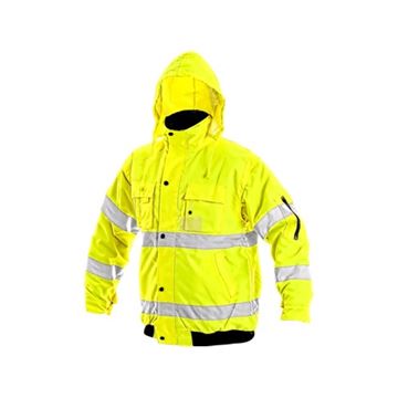 Pánská reflexní bunda LEEDS, zimní, žlutá, vel. 3XL (1110-007-150-97) Canis Safety