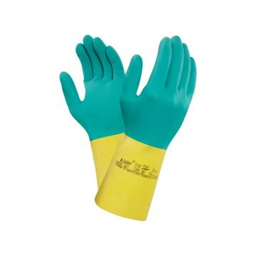 Kyselinovzdorné rukavice ANSELL BI-COLOUR, vel. 07 (3660-004-502-07) Canis Safety