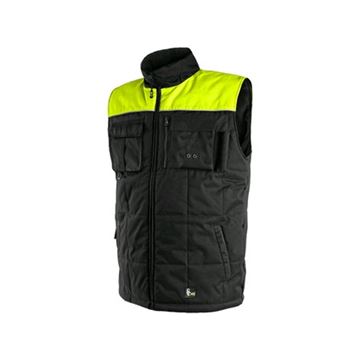 Pánská zimní vesta SEATTLE, fleece, černo-žlutá, vel. XL (1310-002-802-95) Canis Safety