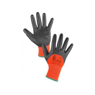 Povrstvené rukavice MISTI, oranžovo-šedá, vel. XL/10 (3410-087-209-95) Canis Safety