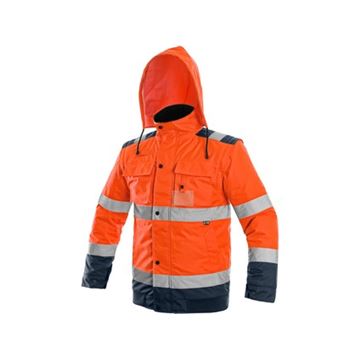 Bunda LUTON, výstražná, oranžovo-modrá, vel. M (1110-051-205-93) Canis Safety