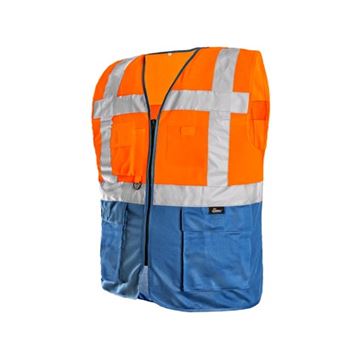 Vesta BOLTON, výstražná, oranžovo - modrá, vel. XL (1114-037-205-95) Canis Safety