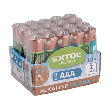 Baterie alkalické, 20ks, 1,5V AA (LR6) (42013) EXTOL ENERGY