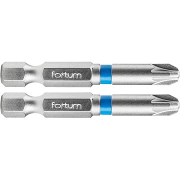 Hrot křížový pozidriv, sada 2ks, PZ 3x50mm, S2 (4741313) FORTUM-KITO