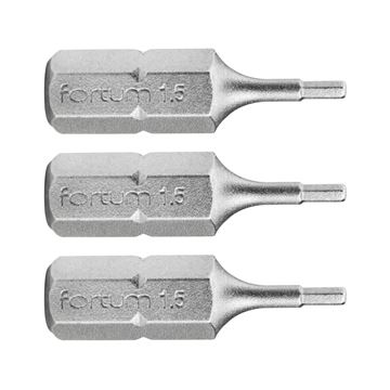 Hrot imbus sada 3ks, H 1,5x25mm, S2 (4741501) FORTUM-KITO