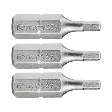 Hrot imbus sada 3ks, H 2,5x25mm, S2 (4741503) FORTUM-KITO