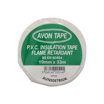 Páska izolační z PVC bílá 19mm Avon