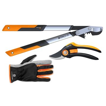 Set nůžek & rukavic Promacher Fiskars 8001020