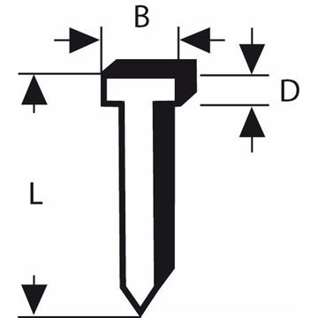 Hřebíčky, typ 47 - 1,8 x 1,27 x 16 mm BOSCH