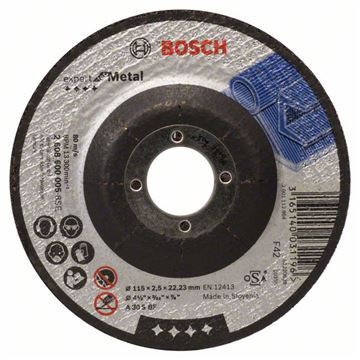 Bosch Dělicí kotouč profilovaný Expert for Metal A 30 S BF, 115 mm, 2,5 mm