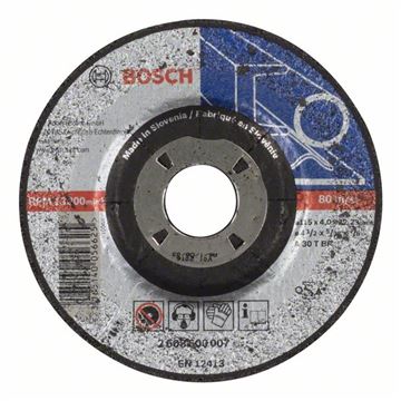 Bosch Hrubovací kotouč profilovaný Expert for Metal A 30 T BF, 115 mm, 4,0 mm