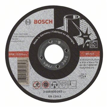 Bosch Dělicí kotouč rovný Expert for Inox AS 46 T INOX BF, 115 mm, 2,0 mm