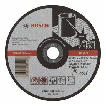 Bosch Dělicí kotouč rovný Expert for Inox AS 46 T INOX BF, 180 mm, 2,0 mm