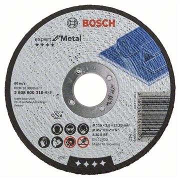 Bosch Dělicí kotouč rovný Expert for Metal A 30 S BF, 115 mm, 2,5 mm