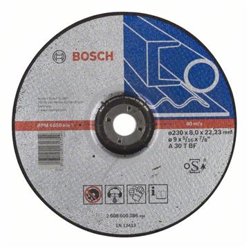 Bosch Hrubovací kotouč profilovaný Expert for Metal A 30 T BF, 230 mm, 8,0 mm