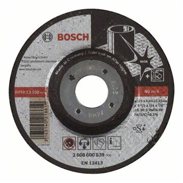 Bosch Hrubovací kotouč profilovaný Expert for Inox AS 30 S INOX BF, 115 mm, 6,0 mm