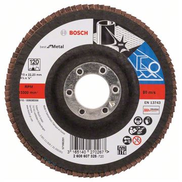 Bosch Lamelový brusný kotouč X571, Best for Metal D = 115 mm; K = 120, rovný