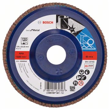 Bosch Lamelový brusný kotouč X571, Best for Metal D = 125 mm; K = 120, rovný