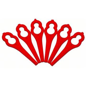 Plastové nože červené pro strunové sekačky na trávu BOSCH 24 ks