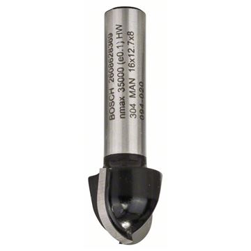 Bosch Žlábkovací fréza 8 mm, R1 8 mm, D 16 mm, L 12,4 mm, G 45 mm