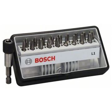 Bosch (18+1)dílná sada šroubovacích bitů Robust Line, L Extra-Hart 25 mm, (18+1)dílná sada