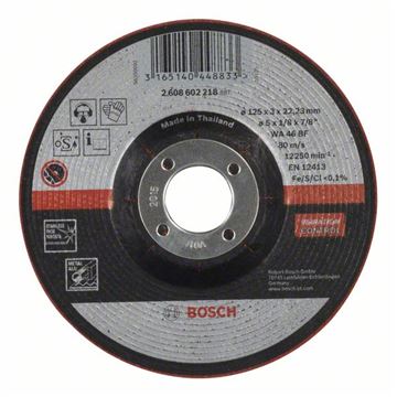 Bosch Polopružný hrubovací kotouč WA 46 BF, 125 mm, 3,0 mm