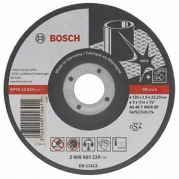 Dělicí kotouč rovný Best for Inox - Rapido Long Life - A 60 W BF 41, 115 mm, 22,23 mm, 1,0 mm BOSCH