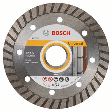 Bosch Diamantový dělicí kotouč Standard for Universal Turbo 115 x 22,23 x 2 x 10 mm