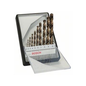 Bosch Sada vrtáků do kovu Robust Line HSS-Co, 10dílná 1; 2; 3; 4; 5; 6; 7; 8; 9; 10 mm