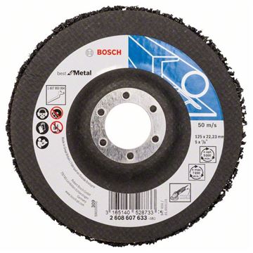 Bosch Čisticí kotouč N377, Best for Metal 125 mm, 22,23 mm, SiC