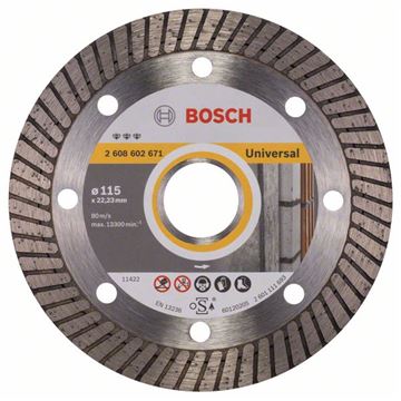 Bosch Diamantový dělicí kotouč Best for Universal Turbo 115 x 22,23 x 2,2 x 12 mm