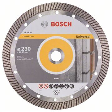 Bosch Diamantový dělicí kotouč Best for Universal Turbo 230 x 22,23 x 2,5 x 15 mm