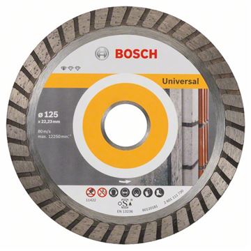 Bosch Diamantový dělicí kotouč Standard for Universal Turbo 125 x 22,23 x 2 x 10 mm