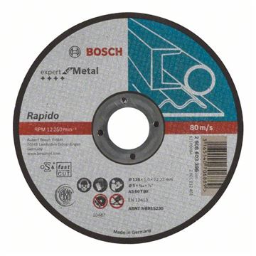 Bosch Dělicí kotouč rovný Expert for Metal – Rapido AS 60 T BF, 125 mm, 1,0 mm