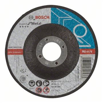 Bosch Dělicí kotouč profilovaný Expert for Metal AS 30 S BF, 115 mm, 3,0 mm